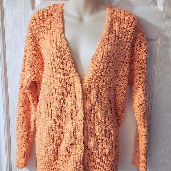 FOREVER 21 SOFT APRICOT CARDIGAN - Picture 5 of 5